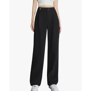 NEW Wide Leg Dress Pants High Waisted Career Straight Trousers  XL